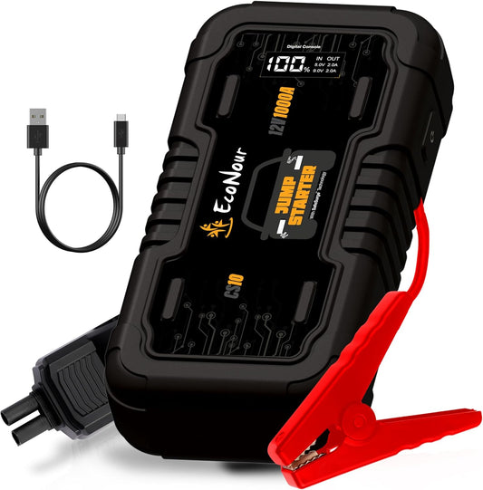 1600A Car Battery Jump Starter | EcoNour Portable Jump Starter