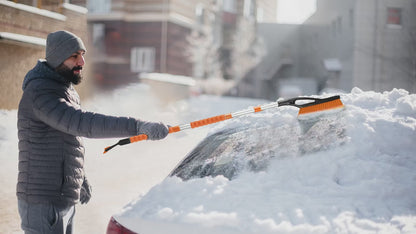 Detachable Snow Brush with Ice Scraper 57" (4-in-1 Design) | EcoNour