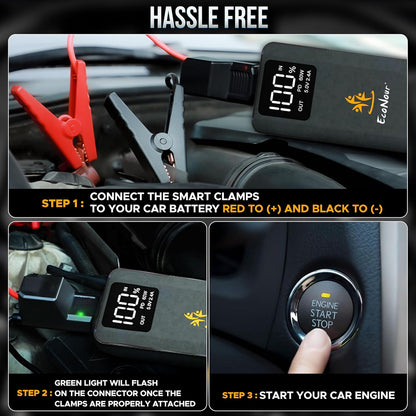 6000A Car Battery Jump Starter | EcoNour 12V Battery Booster 40000mAh