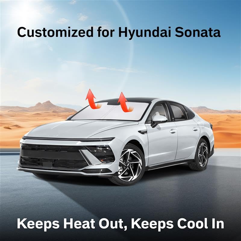 Hyundai Sonata Windshield Sunshade (2020–2025) | EcoNour 240T Visor