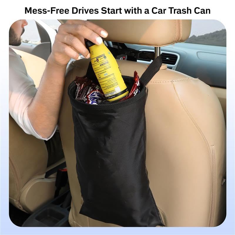 Car Trash Bag (2 Pack) | EcoNour Washable Waterproof Hanging Bag