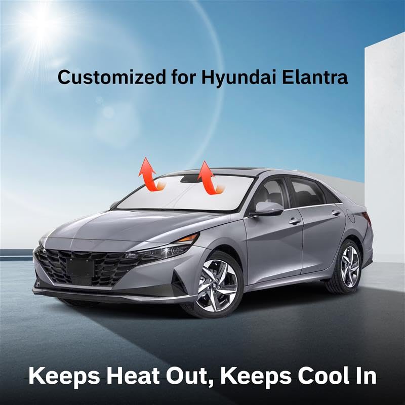 Windshield Sun Shade for Hyundai Elantra (2022–2025) Visor | EcoNour