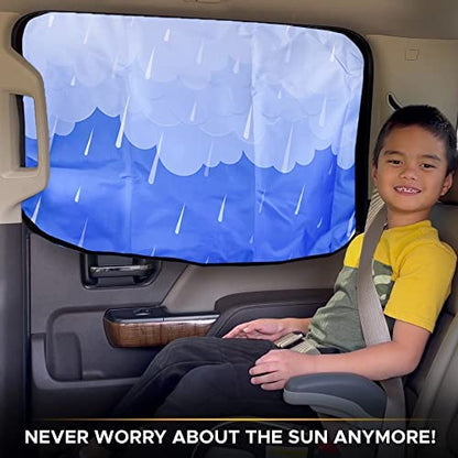 Magnetic Side Window Sunshade 2 Pack (30.5" x 18.5") Kids | EcoNour