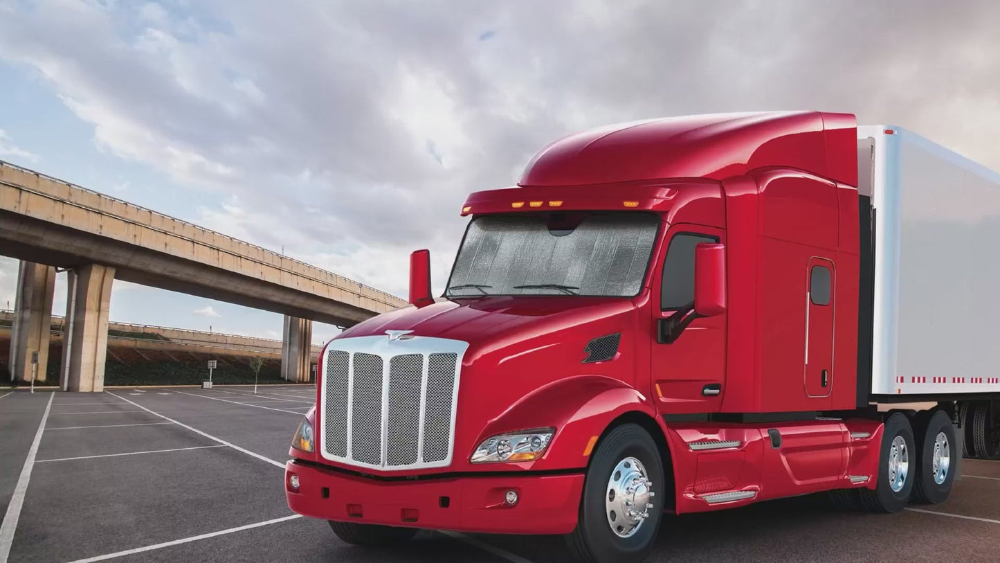 Accordion Windshield Sunshade for Trucks | EcoNour XXL (80"x30")