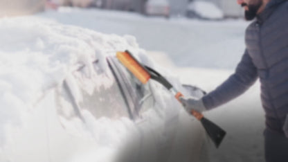 Car Snow Brush and Ice Scraper 2 Pack (Orange) 27" | EcoNour