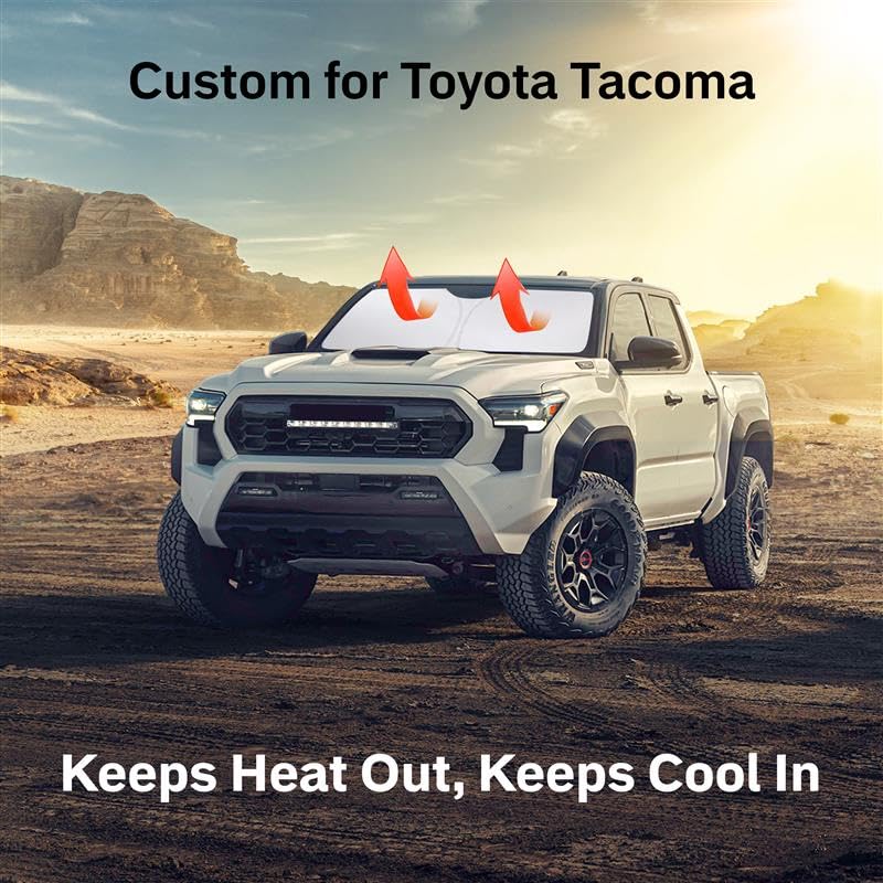 Toyota Tacoma Windshield Sunshade (2016–2025) | EcoNour 4-Layer Visor