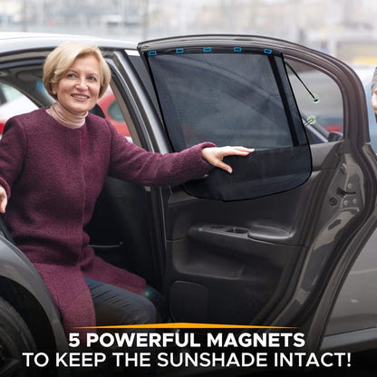 Magnetic Car Sun Shade for Baby (2 Pack) | EcoNour Side Window Shades