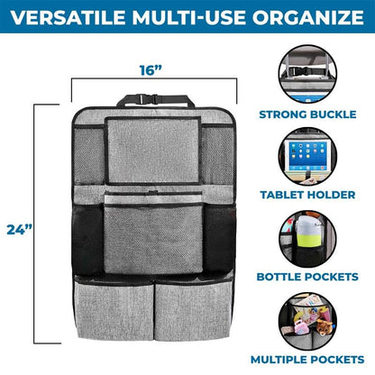 Large Back Seat Protector (2-Pack) for Kids Feet | EcoNour Kick Mats