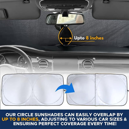 Car Windshield Sun Shade Medium (64x32) | EcoNour Patented Design