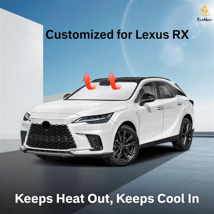 Lexus RX Windshield Sunshade 2023–2025 | EcoNour Foldable Sunshade