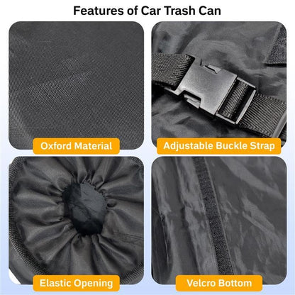 Car Trash Bag (2 Pack) | EcoNour Washable Waterproof Hanging Bag