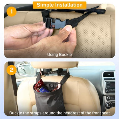 Car Trash Bag (2 Pack) | EcoNour Washable Waterproof Hanging Bag