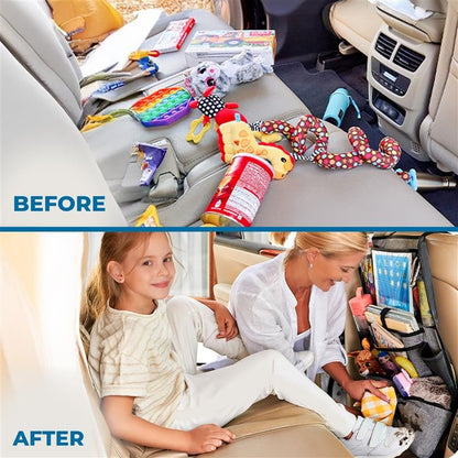 Large Back Seat Protector (2-Pack) for Kids Feet | EcoNour Kick Mats