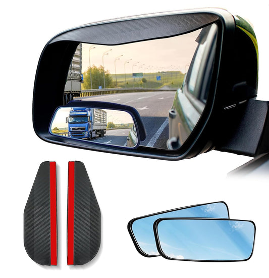 Blind Spot Car Mirror (2 Pack) | EcoNour Wide Angle & Rain Guard
