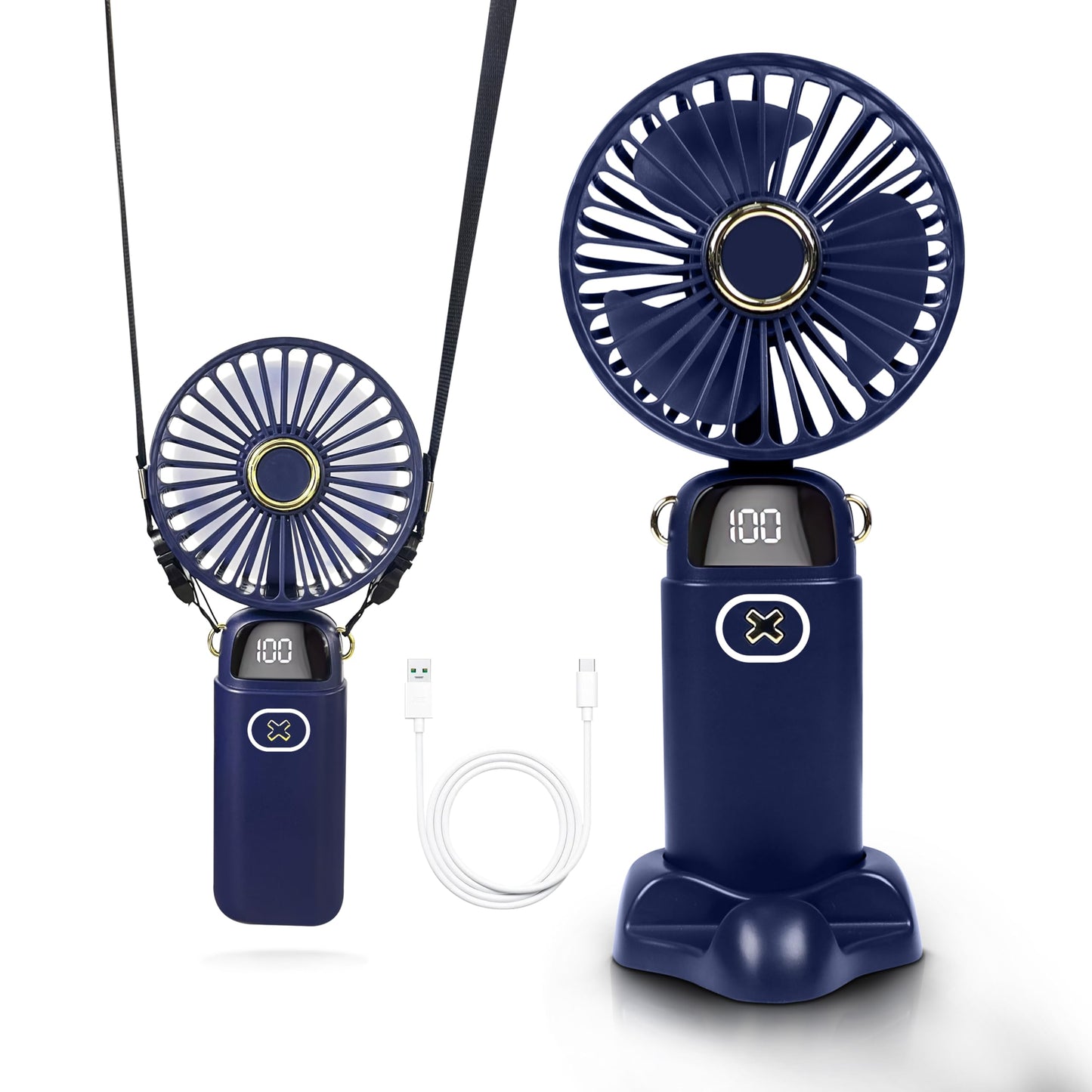 Portable Handheld Fan | USB Rechargeable with 5 Speed | EcoNour