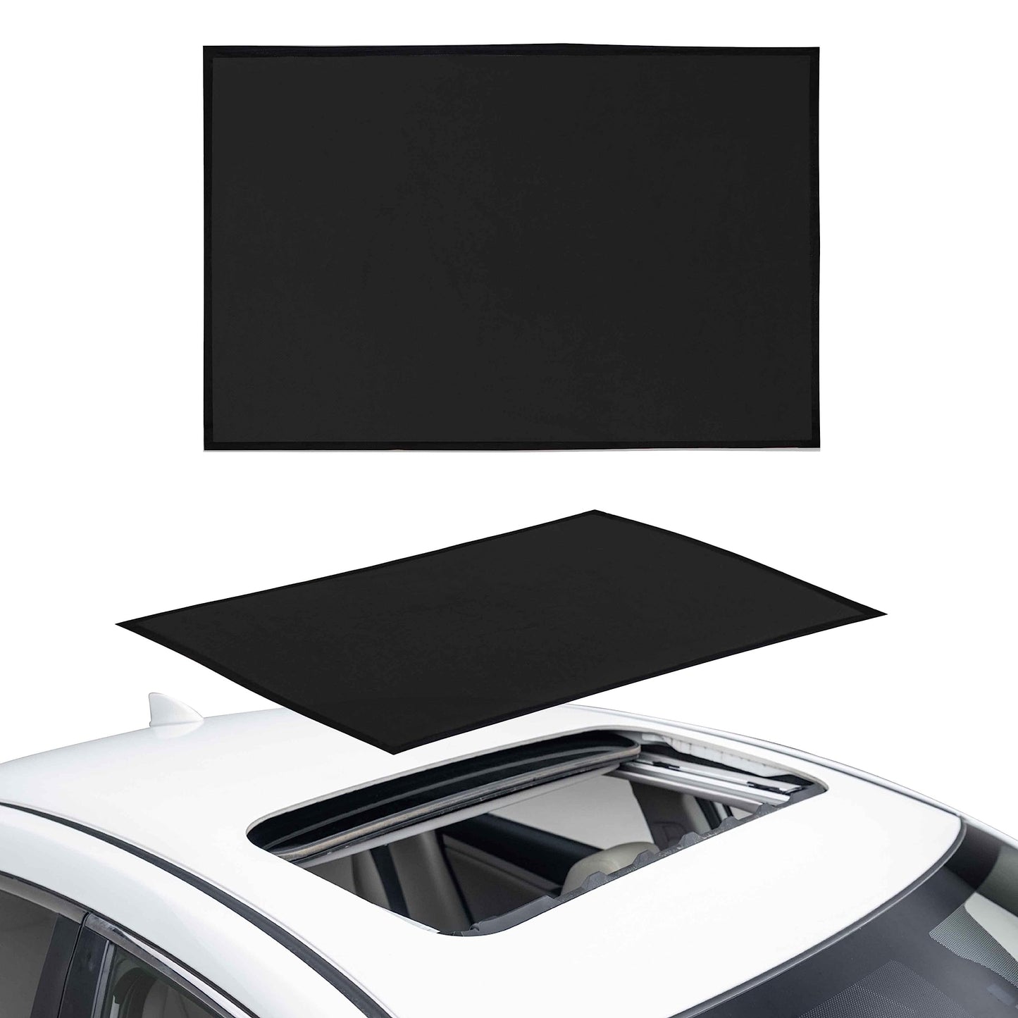 Car Sunroof Sunshade Cover (38x24) | EcoNour Magnetic Mesh Cover