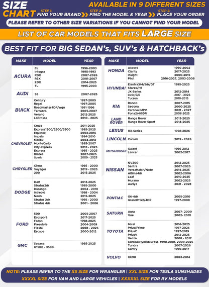 Windshield Sun Shade with Mirror Cut Large (64" x 34") | EcoNour