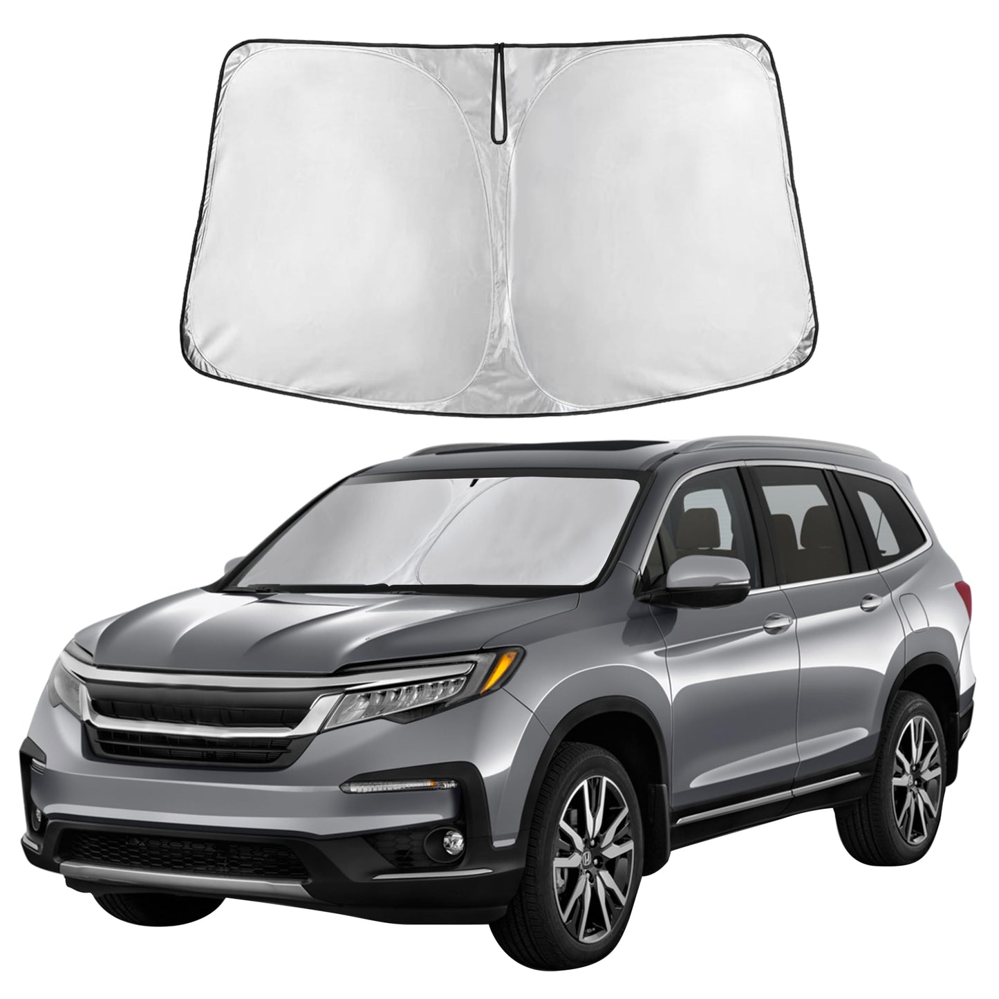 Windshield Sun Shade for Compact SUVs (2023–2025) | EcoNour 240T UV Visor