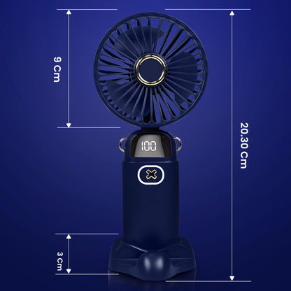 Portable Handheld Fan | USB Rechargeable with 5 Speed | EcoNour
