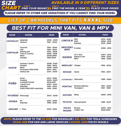 Foldable Sunshade for Car Windshield (75"x37") XXXX-Large | EcoNour