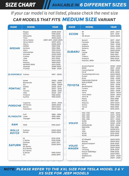 Foldable Windshield Sun Shade for Car Medium (64" x 32") | EcoNour