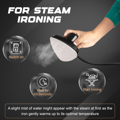 Mini Travel Iron & Steamer 2-in-1 for Clothes | EcoNour Portable Iron