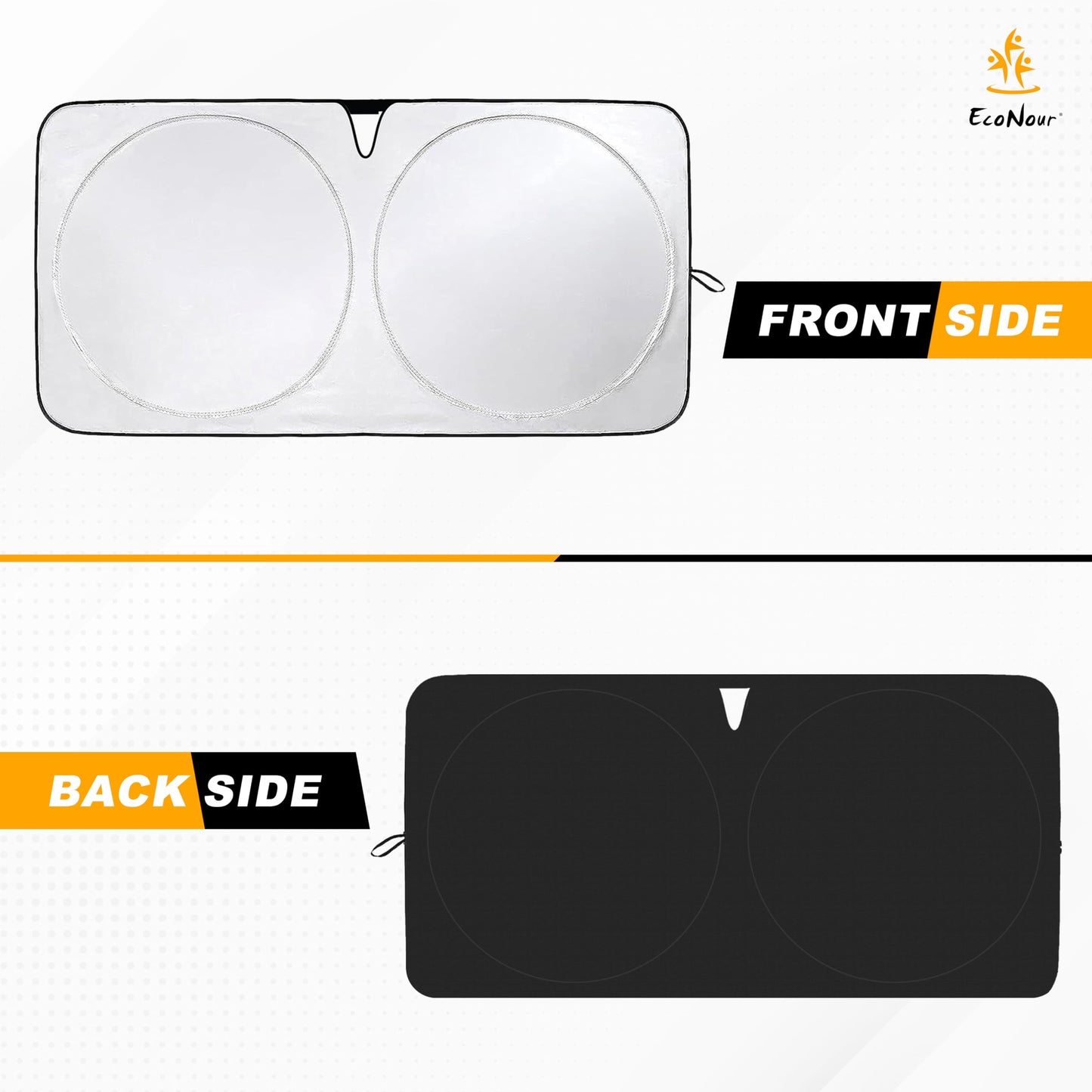 Tesla Windshield Sun Shade for Model 3/Y | EcoNour Foldable Sunshade