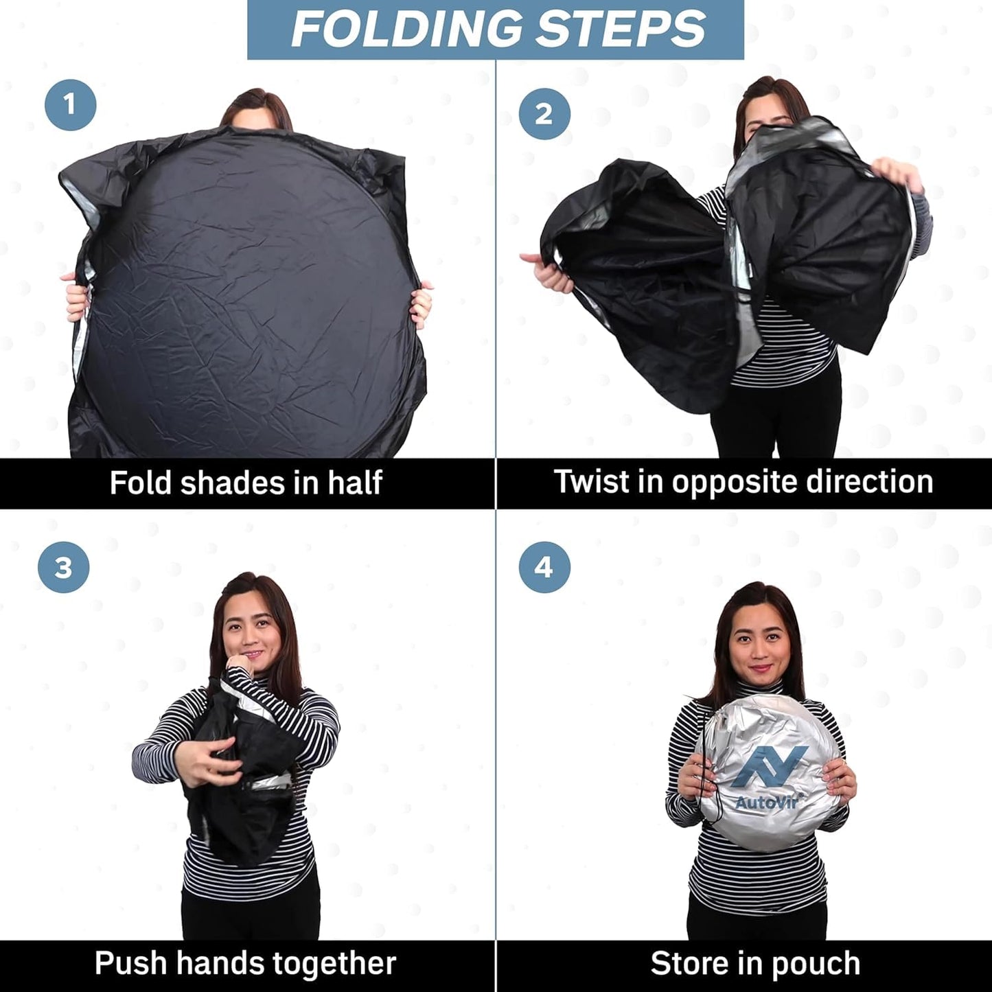 Foldable Windshield Sun Shade for Car Medium (64" x 32") | EcoNour