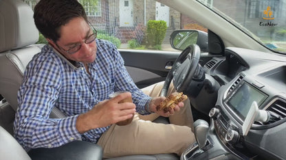 2 in 1 Car Steering Wheel Desk with Food & Laptop Tray | EcoNour