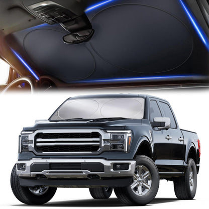 Truck Windshield Sun Shade X-Large (69"x35") | EcoNour 240T Sun Visor