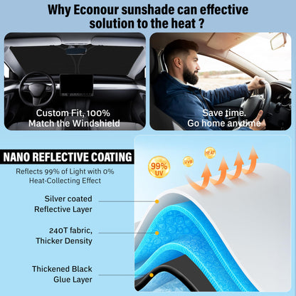Hyundai Tucson Windshield Sunshade (2016–2021) | EcoNour Sun Visor
