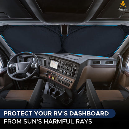 RV Windshield Sunshade (102"x51") XXXXX-Large | EcoNour Sunshade