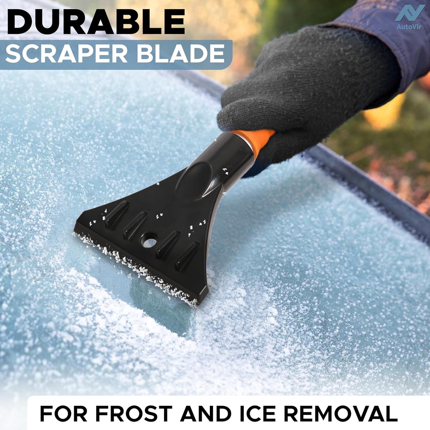Snow Brush & Ice Scraper for Car Windshield | EcoNour 17" Snow Brush