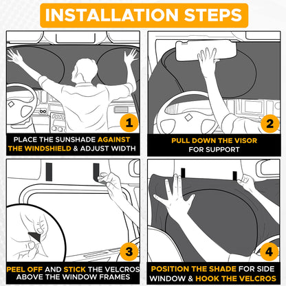 Semi Truck Sunshade – UV Protective for Windshield & Sides | EcoNour