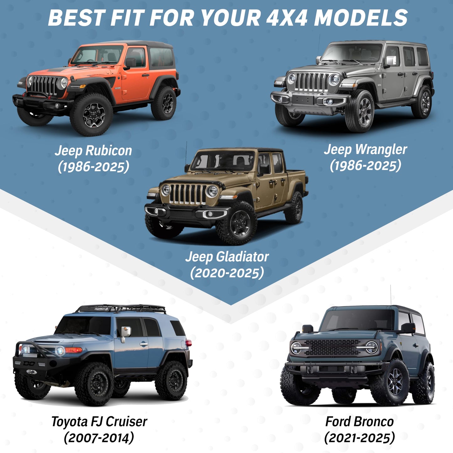 Jeep Windshield Sunshade X-Small (60"x21") | EcoNour UV Protection