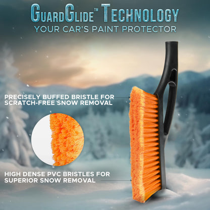 Detachable Snow Brush with Ice Scraper 57" (4-in-1 Design) | EcoNour