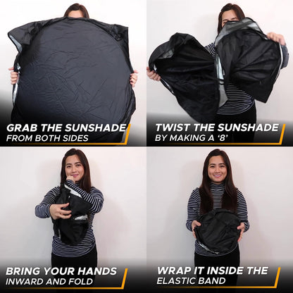 Camouflage American Flag Windshield Sun Shade (64"x33") | EcoNour