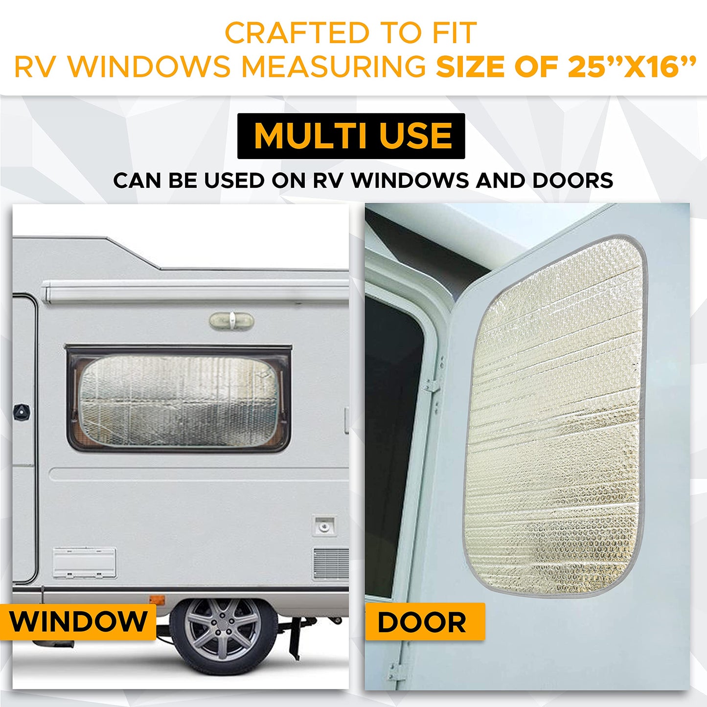 RV Window Shade (25"x16") | EcoNour Camper Window Shade