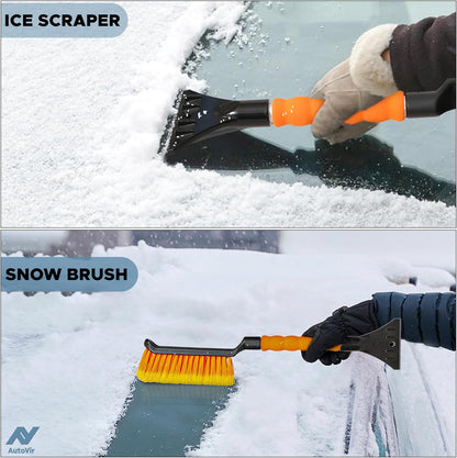 Snow Brush & Ice Scraper for Car Windshield | EcoNour 17" Snow Brush