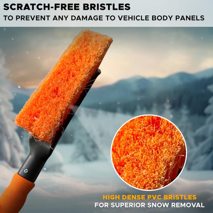 Snow Brush & Ice Scraper 17" for Car Windshield | EcoNour Snow Brush