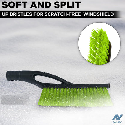 Snow Brush & Ice Scraper for Car Windshield 27" (Green) | EcoNour