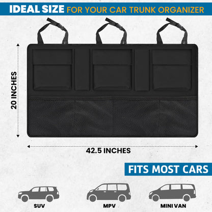 Backseat Trunk Organizer (42"x20") | EcoNour Car Storage