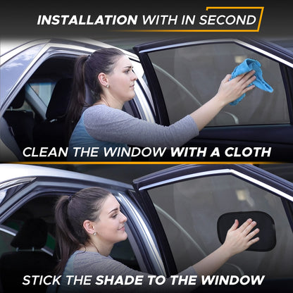 Miniature Static Cling Window Shade for Car (2 Pack) | EcoNour