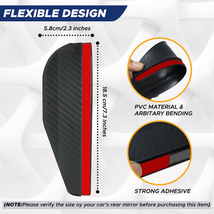 Blind Spot Car Mirror (2 Pack) | EcoNour Wide Angle & Rain Guard