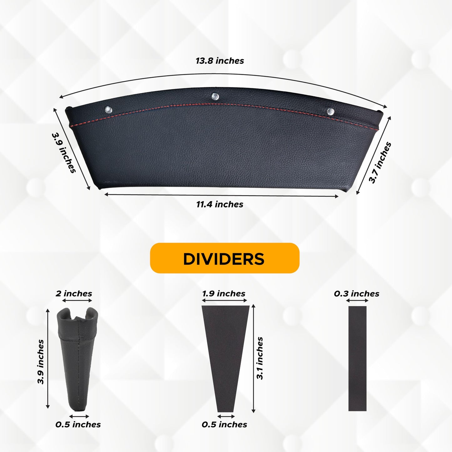 Car Seat Gap Organizer 2-in-1 | EcoNour Front Car Seat Storage