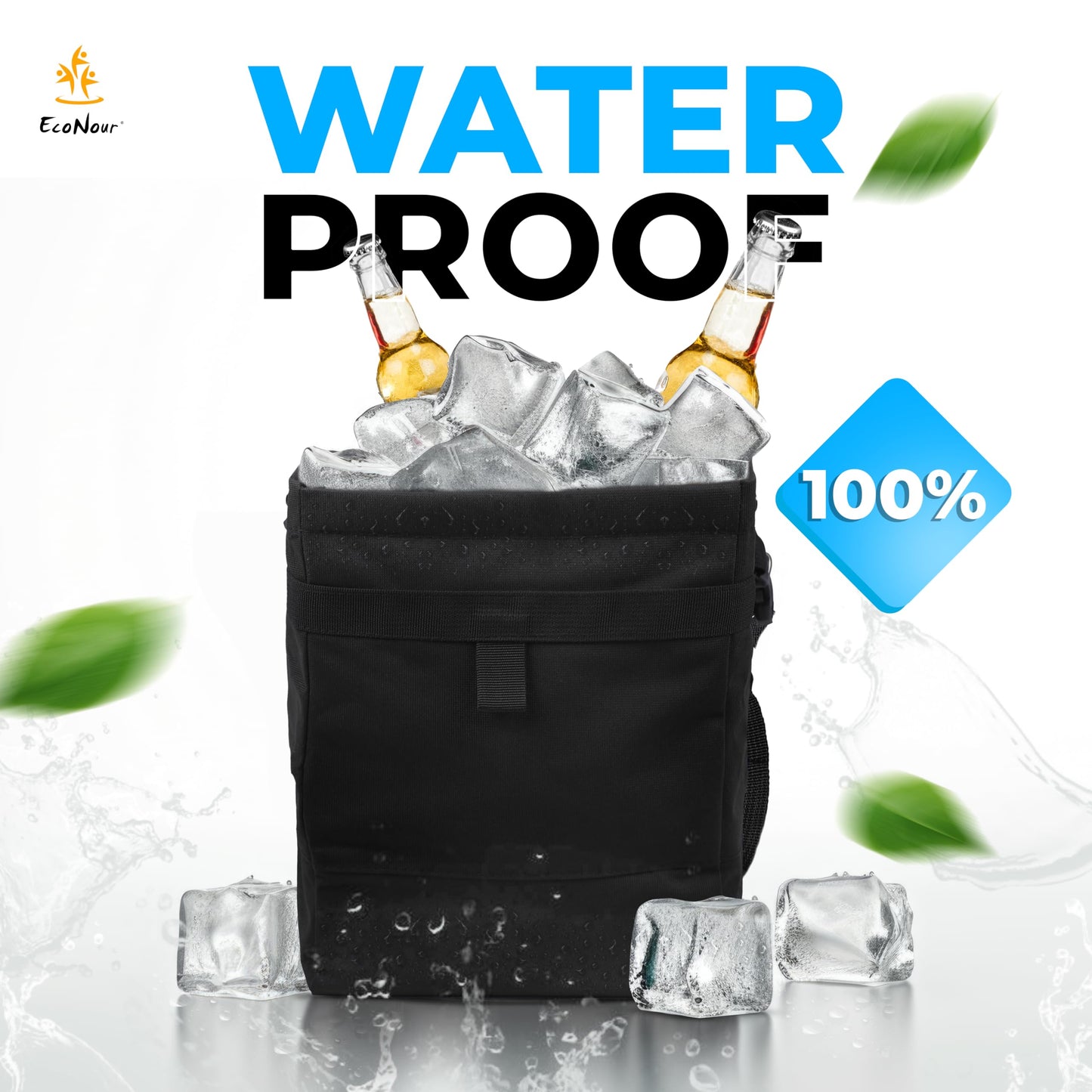 Car Trash Bag (21.8 x 23.4 cm) Waterproof and Leakproof | EcoNour