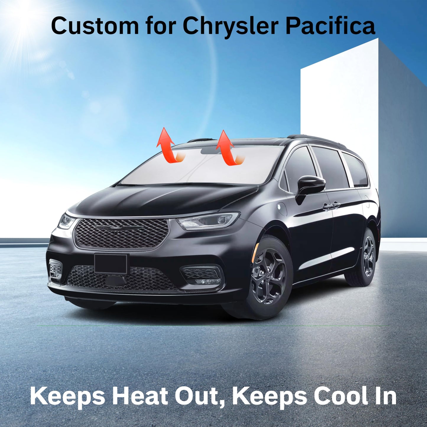 Chrysler Pacifica Windshield Sunshade (2017–2025) | EcoNour Visor