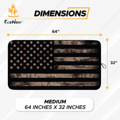 Camouflage American Flag Windshield Sun Shade (64"x33") | EcoNour