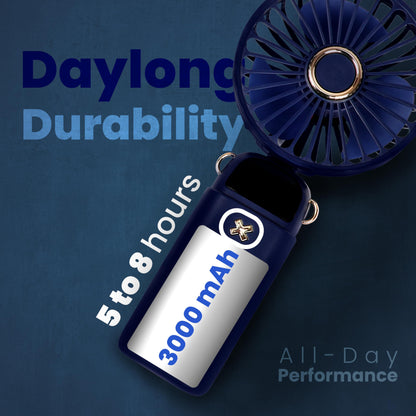 Portable Handheld Fan | USB Rechargeable with 5 Speed | EcoNour