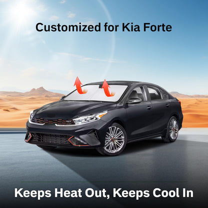 Kia Forte Windshield Sunshade (2019–2025) | EcoNour Foldable UV Block